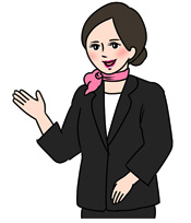 コスメの説明を受ける